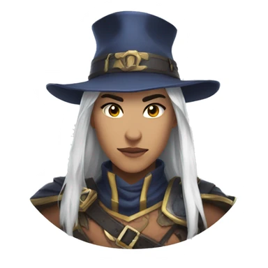 ashe from overatch game sticker