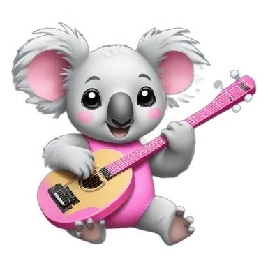 koala with pinky band playing padel sticker