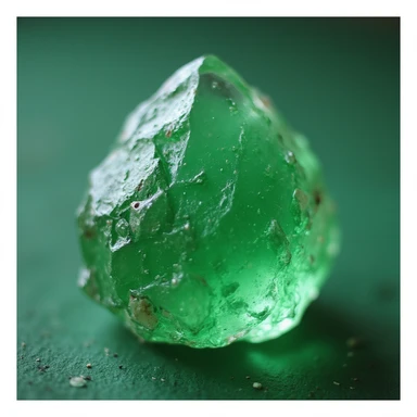 fantasy green crystal candy, photorealistic style sticker