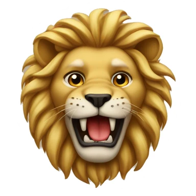 León con besos sticker