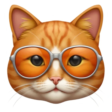 Cat de with sunglasses sticker
