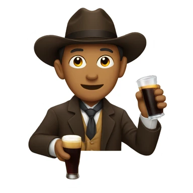 Drinking carajillo sticker