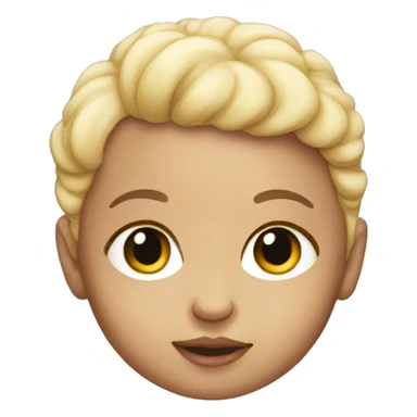 Baby doll head sticker