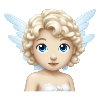 Pale Cupid with blue eyes sticker