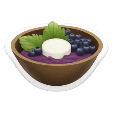 acai bowl plain bowl sticker