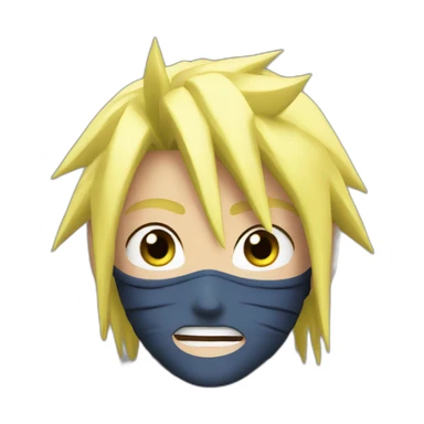 Naruto blonde sticker