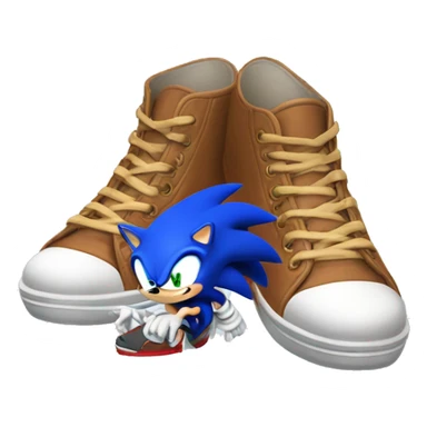 sonic the hedgehog's shoes sticker