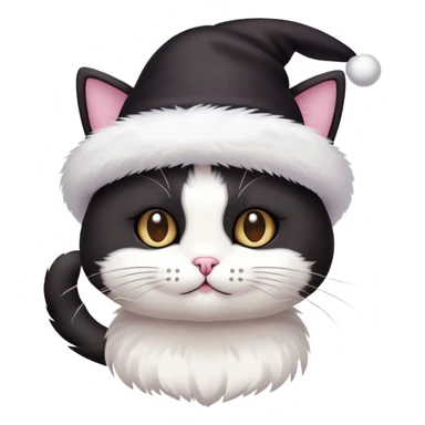A cat with a kuromi hat sticker