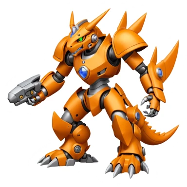 DoruGreymon-Digimon, full body sticker