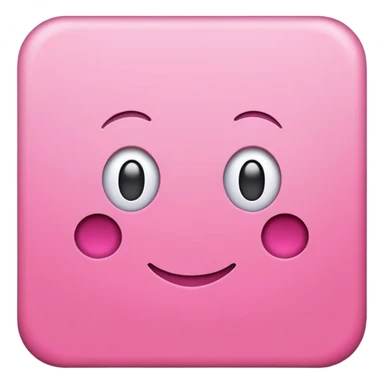 simple pink square paper no face on it sticker