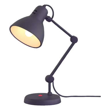 desk lamp with expressive face sticker