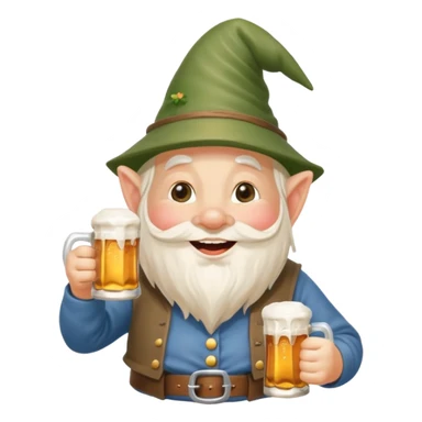 Drunk garden gnome sticker