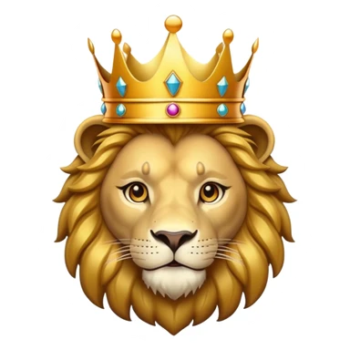 Lion with a crown  sticker