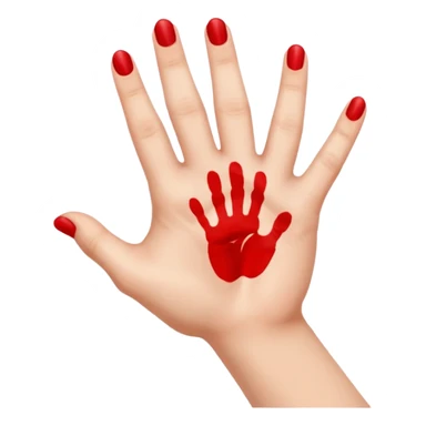 Ass slap with hand print sticker