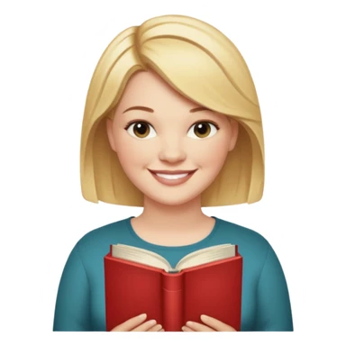 generate an ios genmoji of COLLEEN HOOVER "IT ENDS WITH US" book sticker