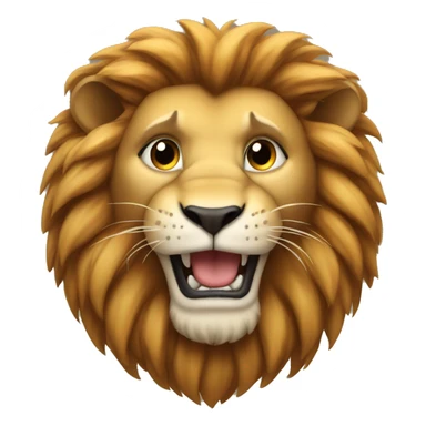 Lion showing a k with its paws sticker