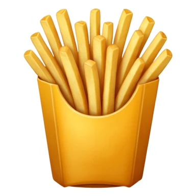 Porzione di patatine piccola, media e grande sticker