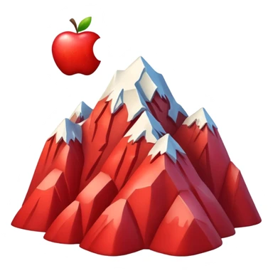 Make an apple styled emoji of Kanchenjunga mountain sticker