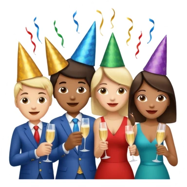 Red group peoples party sticker