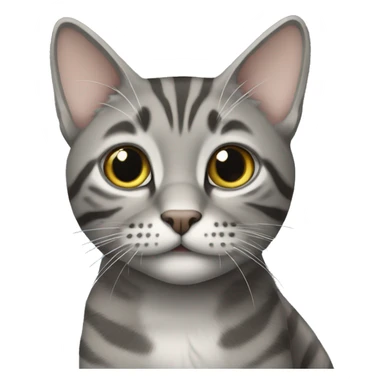 gray tabby Scottish Straight sticker