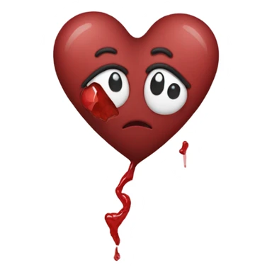 broken kidney like a broken heart sticker