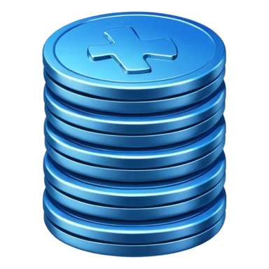 blue coins credit package sticker