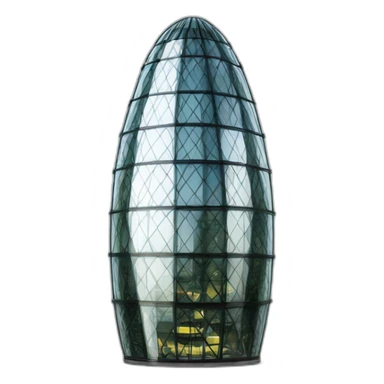London gherkin glass building sticker