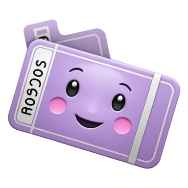 Pale Purple 1 Signed ticket  sticker