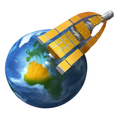 Software code as a satellite sticker
