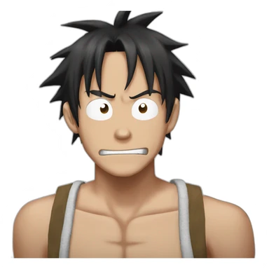 Luffy no ha Saludando sticker