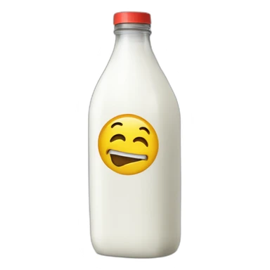 do not drink sign on milk bottle sticker