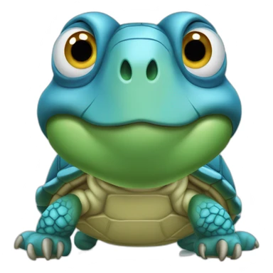 Tortue bleu sticker