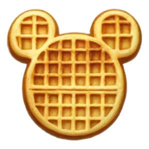 A plate of mickey waffles sticker