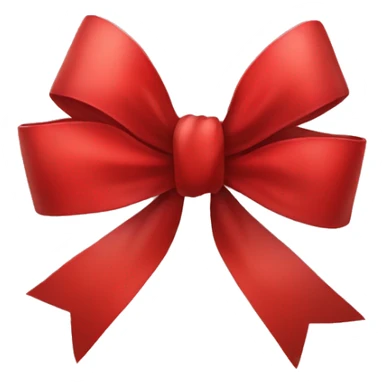 cute red Christmas bow sticker