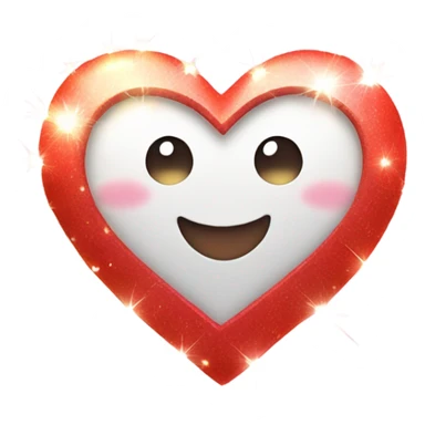 A heart with lights and sparkles and a lot of love sticker