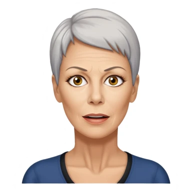 Jamie Lee Curtis speaks the word “trauma” sticker