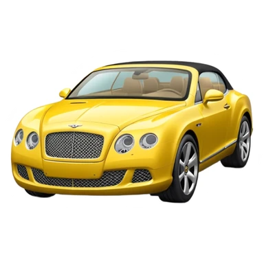 Yellow Bentley sticker
