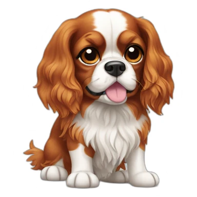 Cavalier King Charles dog sticker