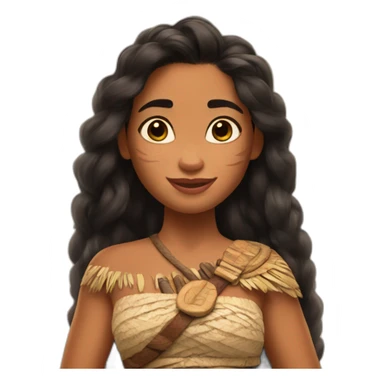 Moana from Disney movie sticker