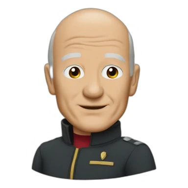 jean luck picard sticker