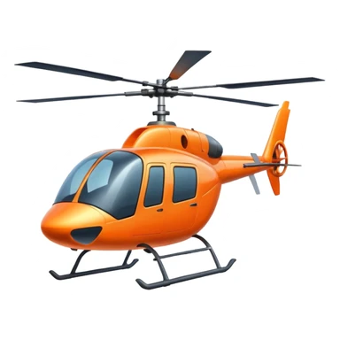 flying helicopter orange cone with legs sticker