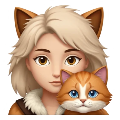 Parker and Cat morph sticker