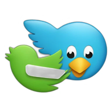 twitter logo sticker