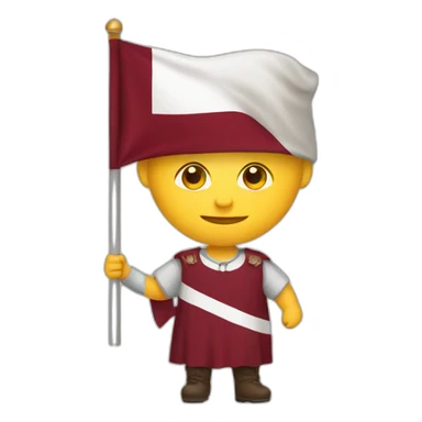 Latvian with flag sticker