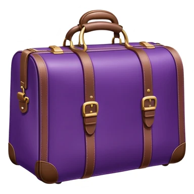 purple travel bag sticker