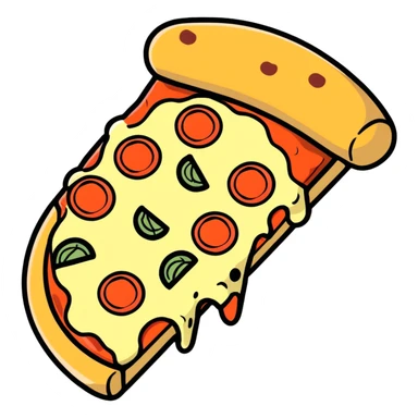 Pizza with vodka sticker
