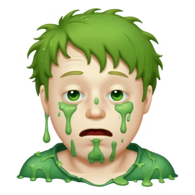 drunk guy puking sticker