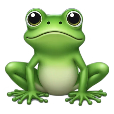 frog in whiteout sticker
