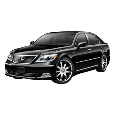 lexus ls430 2006 modified with black paint  sticker