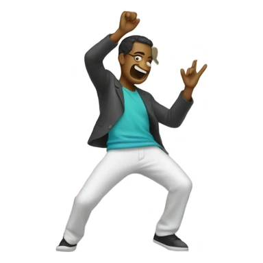 A guy dabbing  sticker